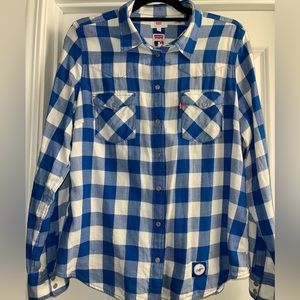 Women's Levi's MLB Dodgers Flannel
